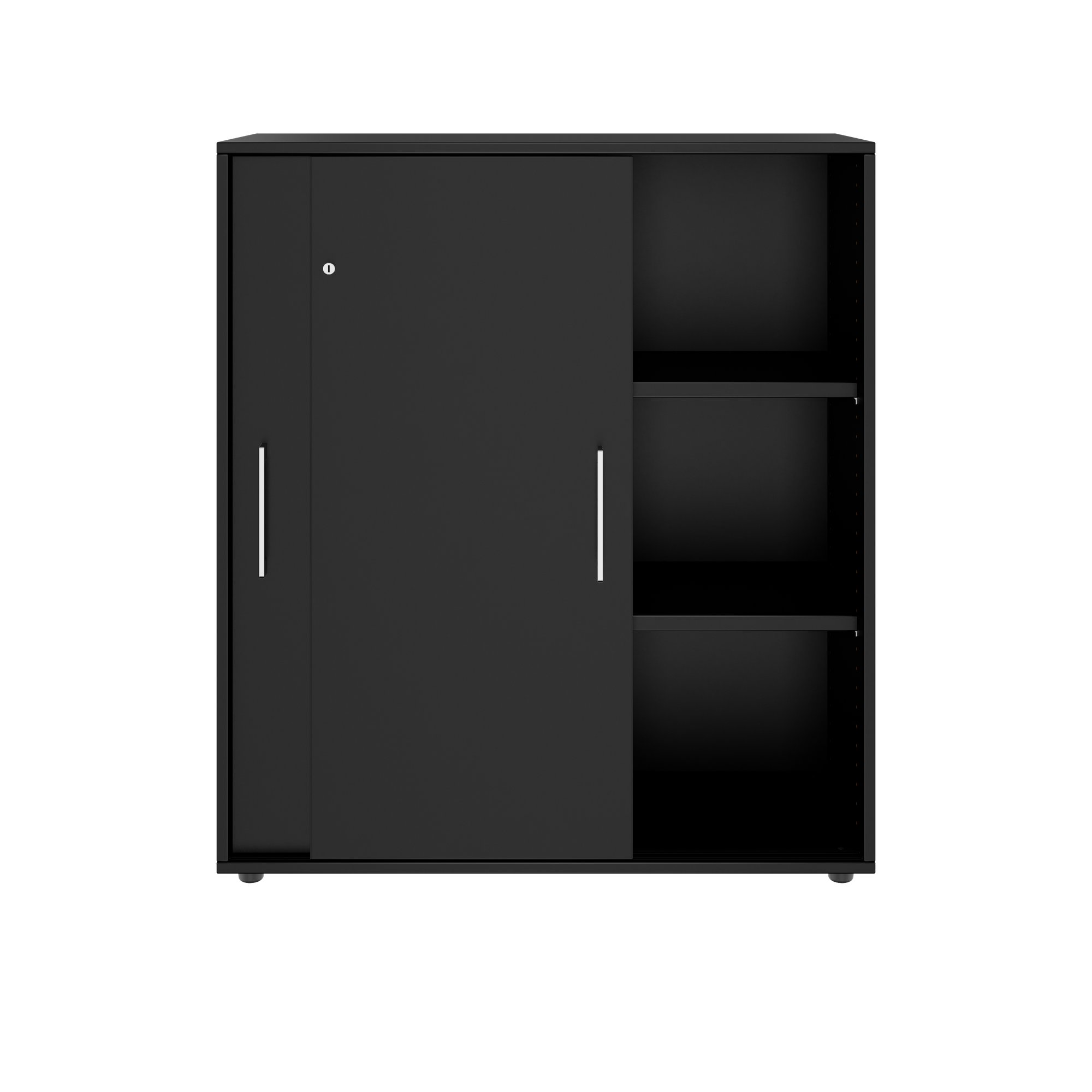 PRO Armoire de porte coulissante | 3 oh, 800 - 1600 x 1140 mm, noir - 3 Main Image