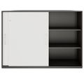 PRO Armoire de porte coulissante | 3 oh, 800 - 1600 x 1140 mm, graphite / blanc - 3 Thumbnail Image