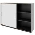 PRO Armoire de porte coulissante | 3 oh, 800 - 1600 x 1140 mm, graphite / blanc - 4 Thumbnail Image