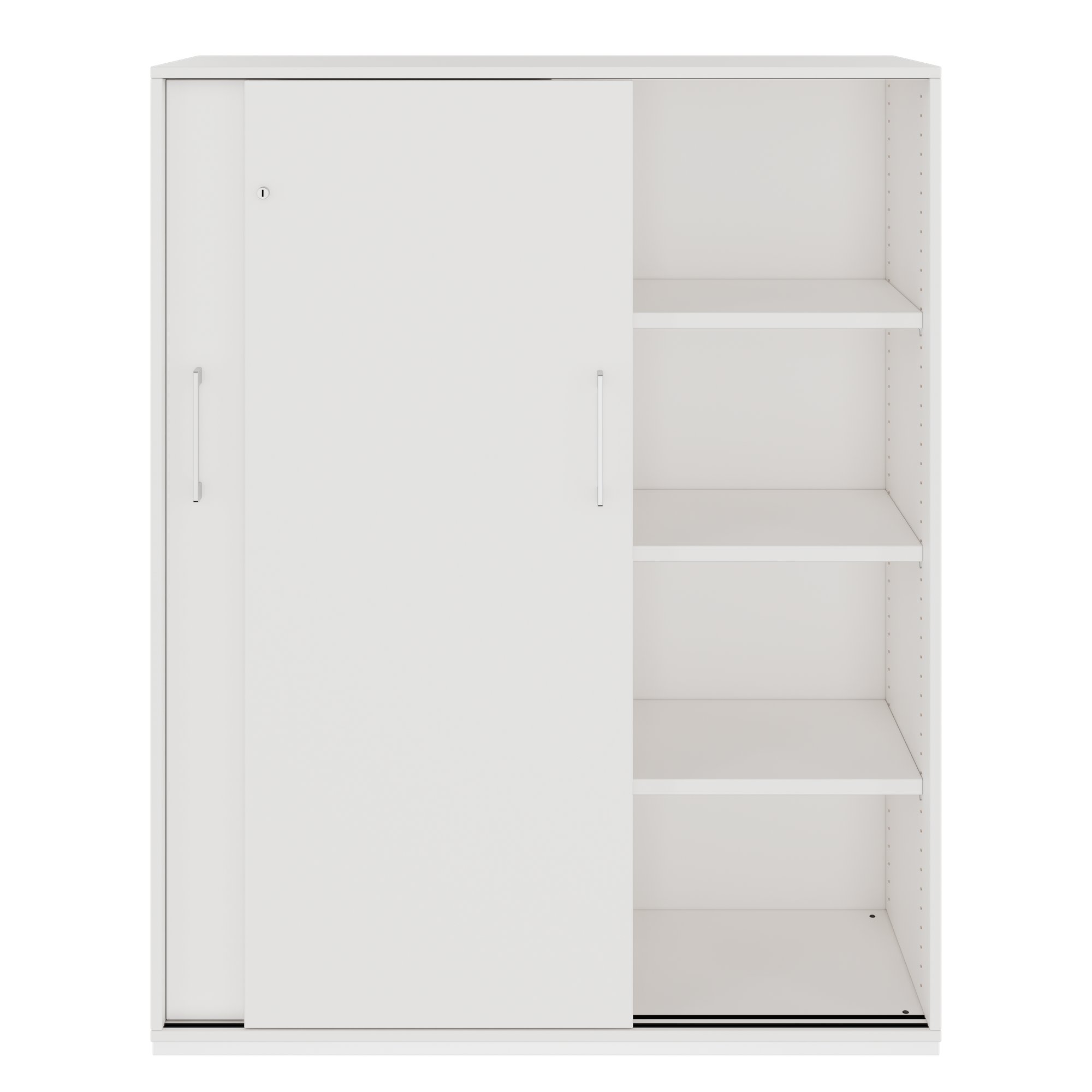 PRO Cabinet di porta scorrevole | 4 OH, 1200 x 1510 mm, bianco - 3 Main Image