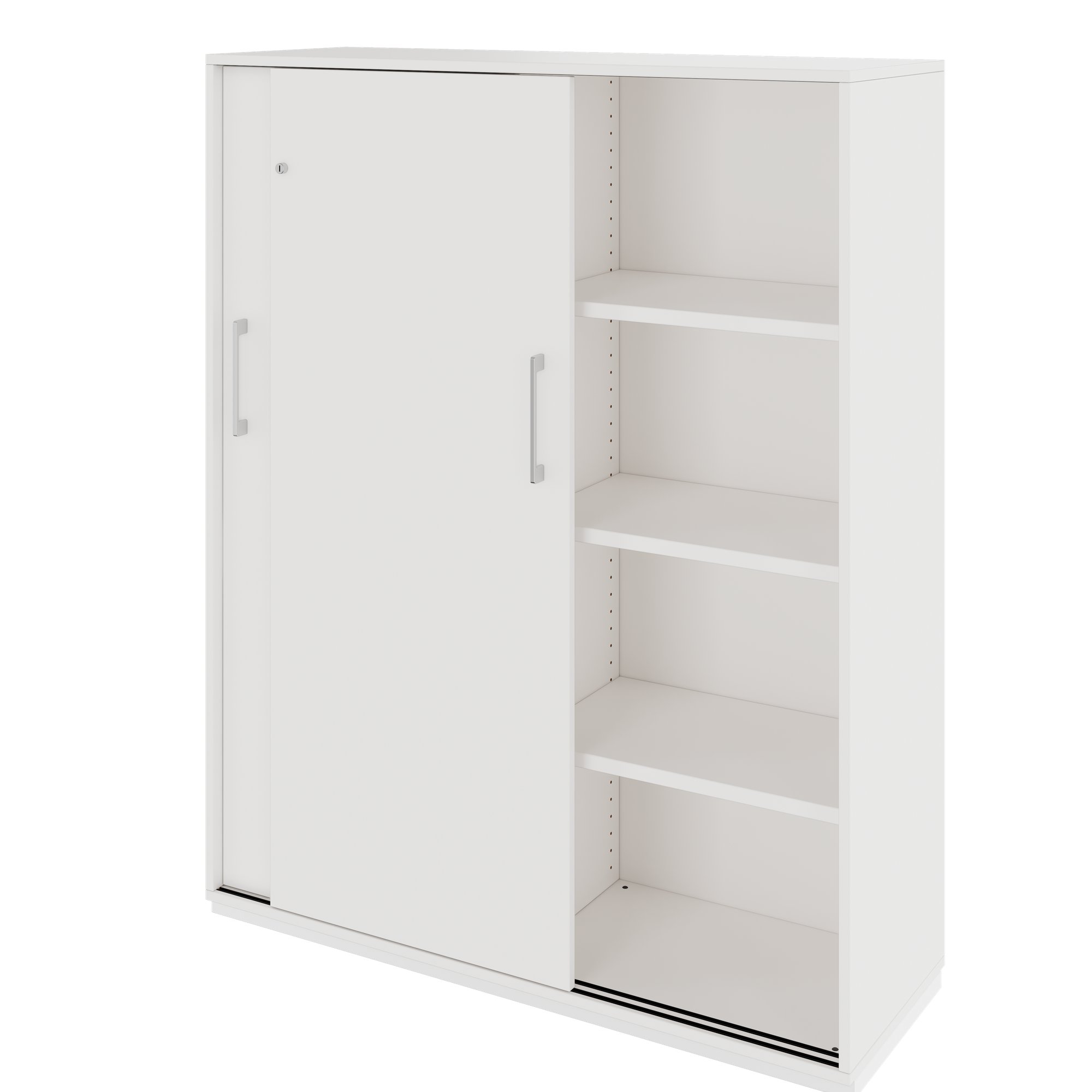 PRO Cabinet di porta scorrevole | 4 OH, 1200 x 1510 mm, bianco - 4 Main Image