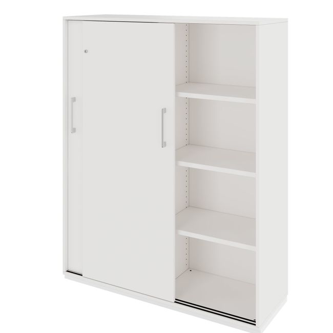 PRO Schiebetürenschrank | 4 OH, 1200 x 1510 mm, Weiß PRO Schiebetürenschrank | 4 OH, 1200 x 1510 mm, Weiß
