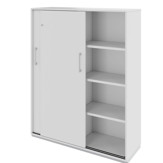 PRO Schiebetürenschrank | 4 OH, 1200 x 1510 mm, Grau PRO Schiebetürenschrank | 4 OH, 1200 x 1510 mm, Grau