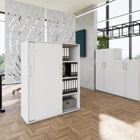 PRO Schiebetürenschrank | 4 OH, 1200 x 1510 mm, Grau