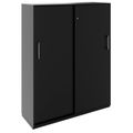 PRO Schiebetürenschrank | 4 OH, 1200 x 1510 mm, Schwarz PRO Schiebetürenschrank | 4 OH, 1200 x 1510 mm, Schwarz