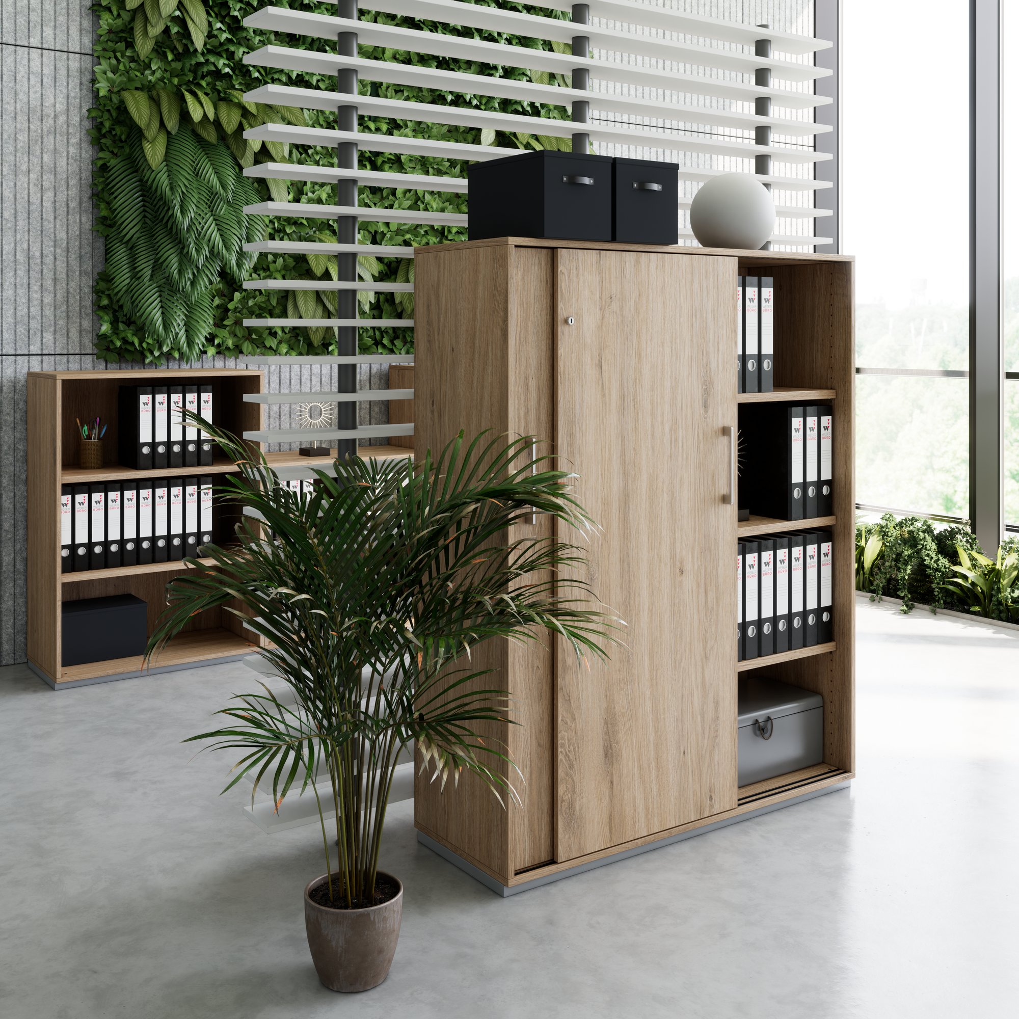PRO Armoire de porte coulissante | 4 oh, 1200 x 1510 mm, chêne naturel - 14 Main Image