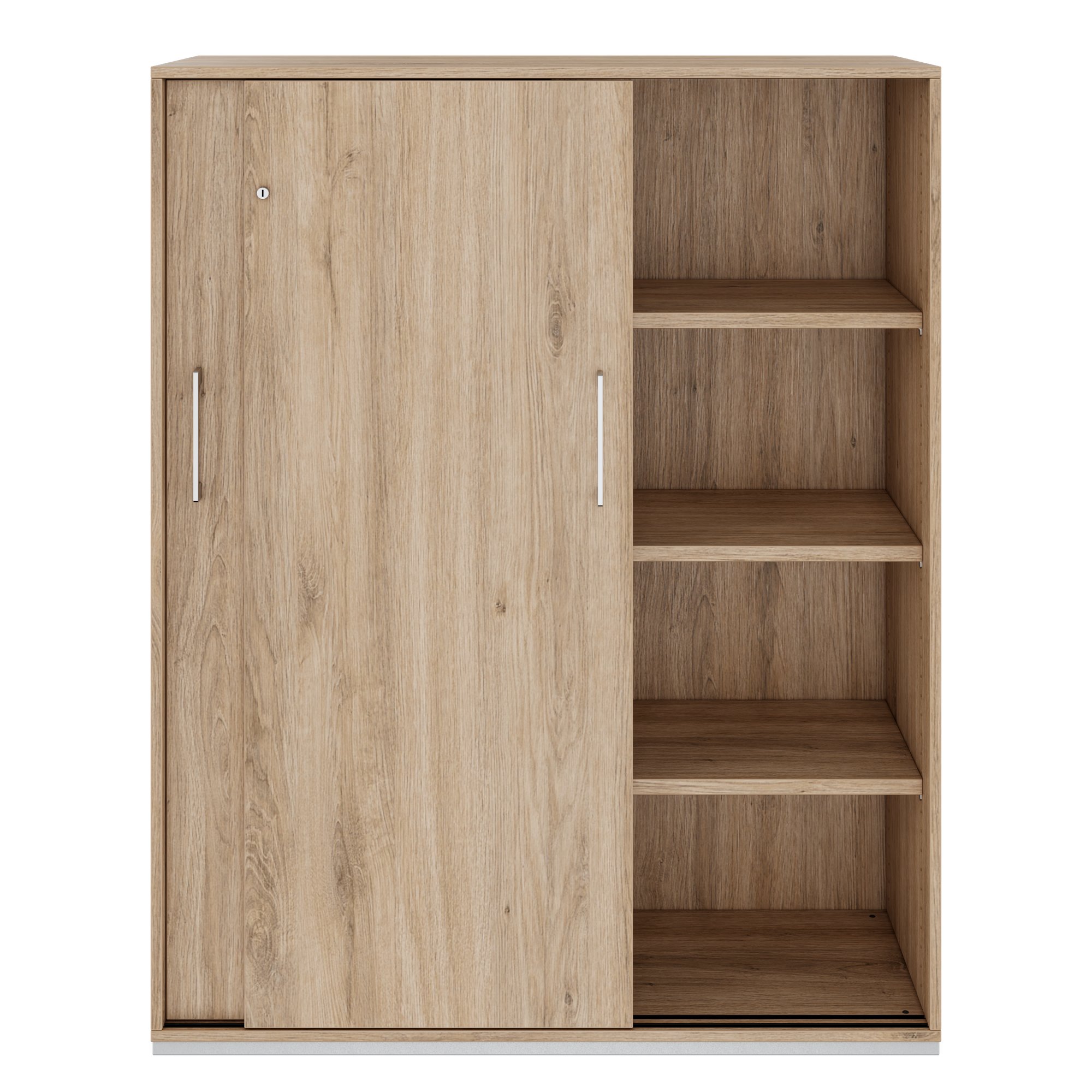 PRO Schiebetürenschrank | 4 OH, 1200 x 1510 mm, Natureiche - 3 Main Image