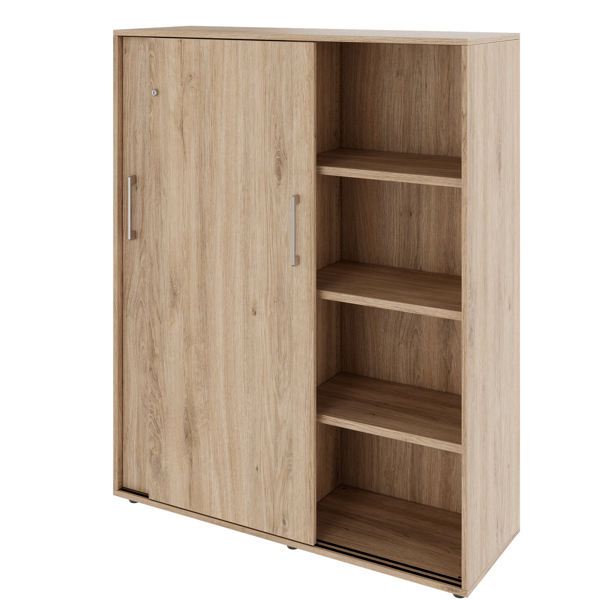 PRO Armoire de porte coulissante | 4 oh, 1200 x 1510 mm, chêne naturel - 4 Main Image