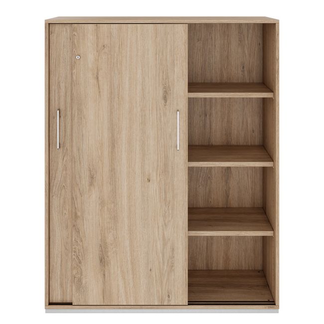 PRO Schiebetürenschrank | 4 OH, 1200 x 1510 mm, Natureiche