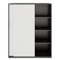 PRO Sliding door cabinet | 4 Oh, 1200 x 1510 mm, graphite / white - 3 Thumbnail Image