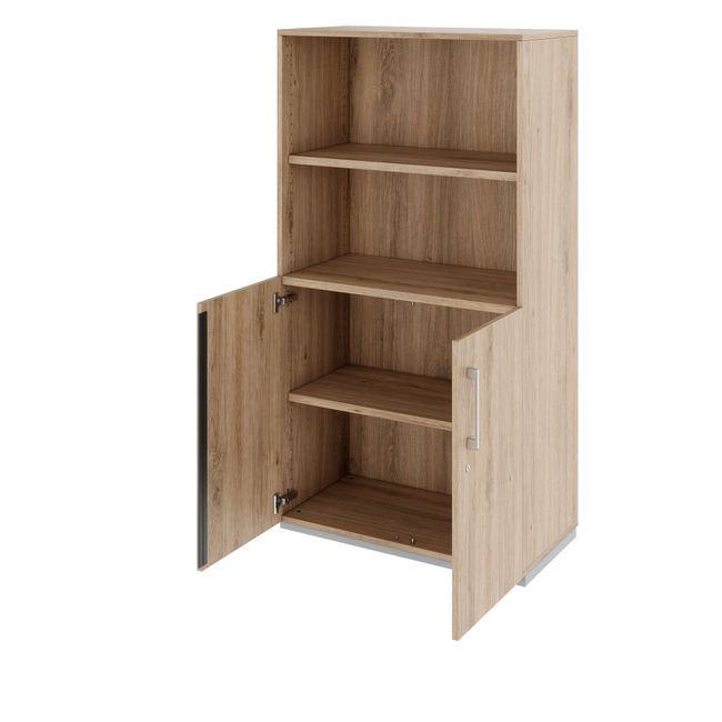 PRO Kombischrank | 4 OH, 800 x 1510 mm, Natureiche