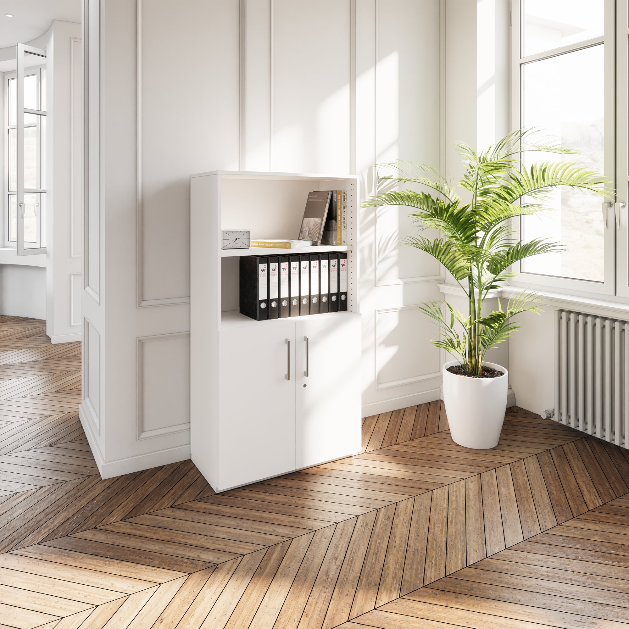 PRO Combination cabinet | 4 U, 800 x 1510 mm, white - 14 Main Image