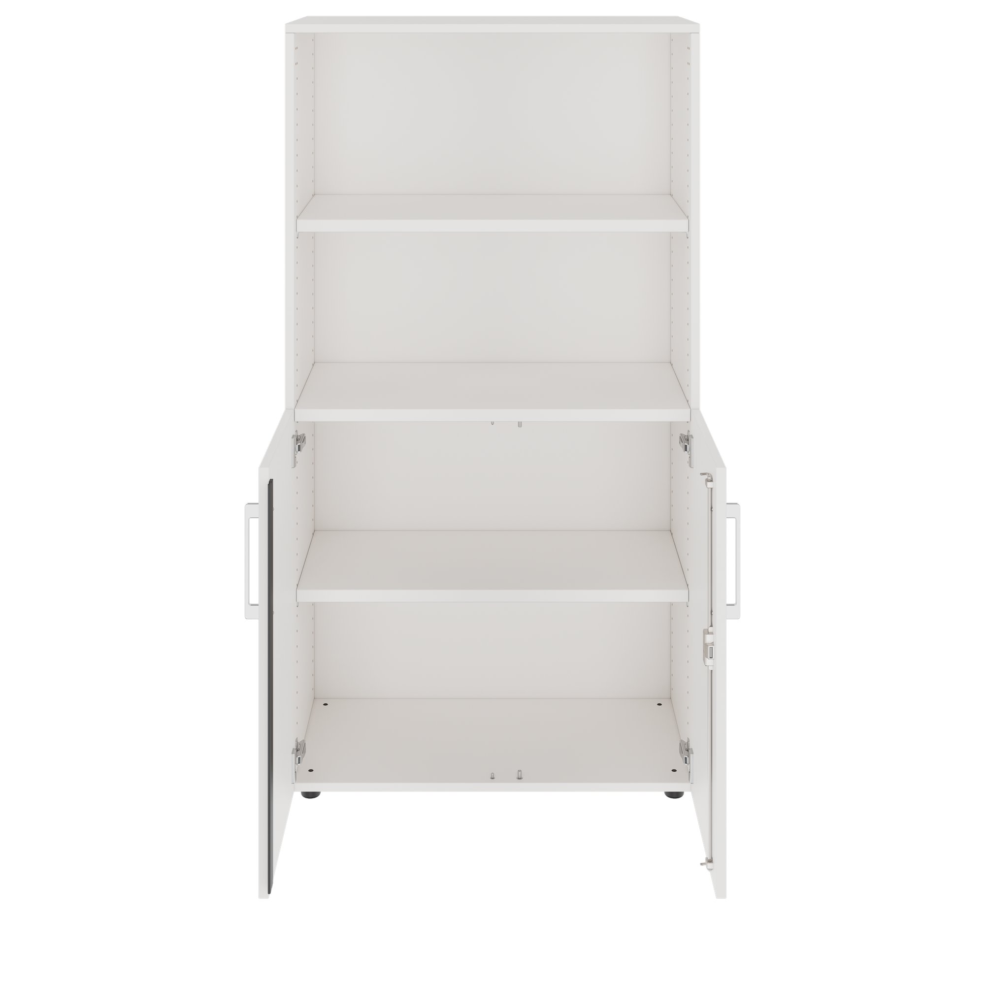 PRO Combination cabinet | 4 U, 800 x 1510 mm, white - 3 Main Image