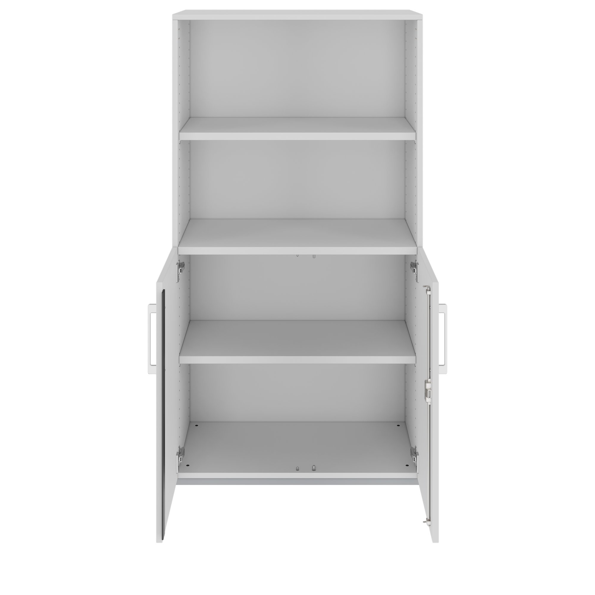 PRO combination cabinet | 4 OH, 800 x 1510 mm, gray - 3 Main Image