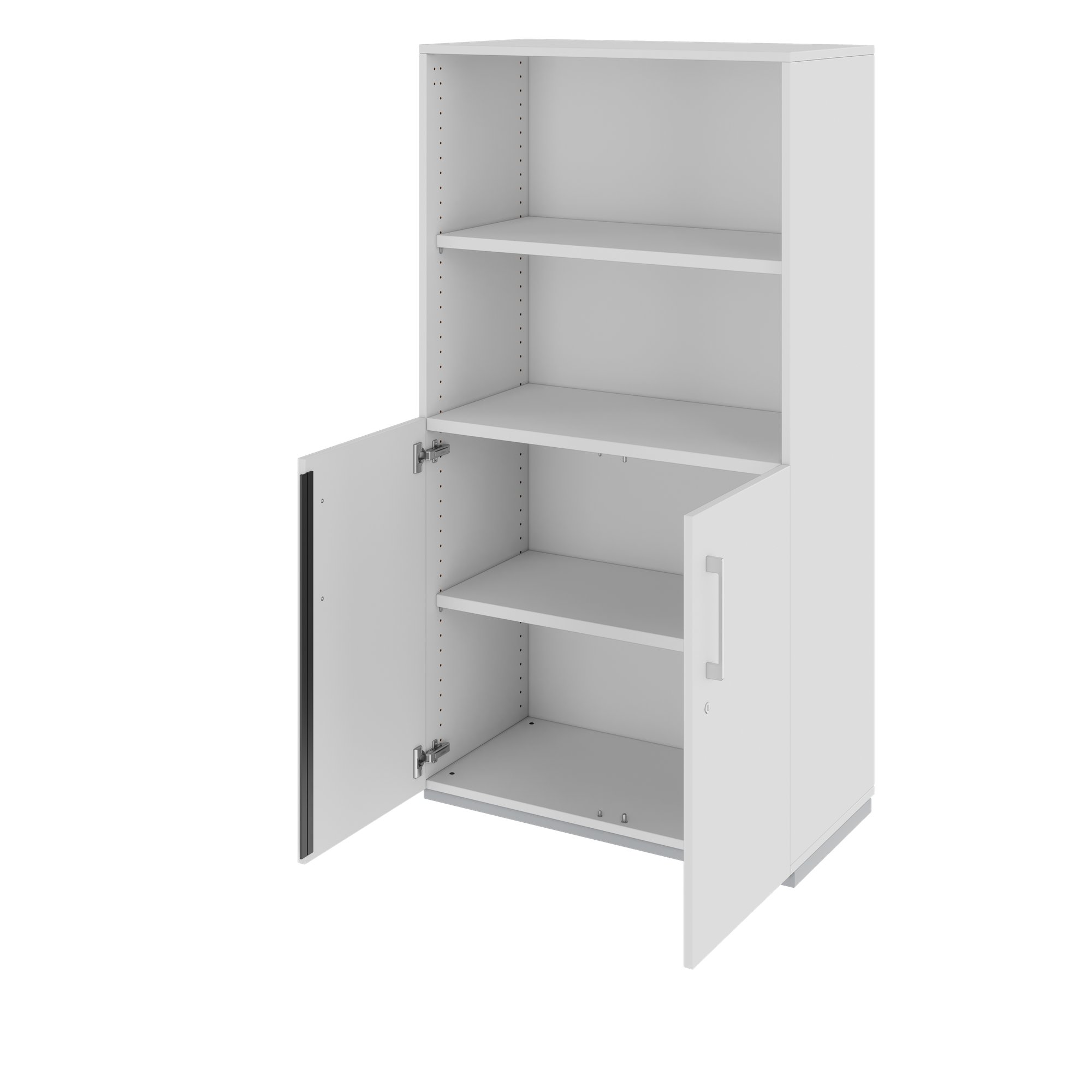PRO combination cabinet | 4 OH, 800 x 1510 mm, gray - 4 Main Image