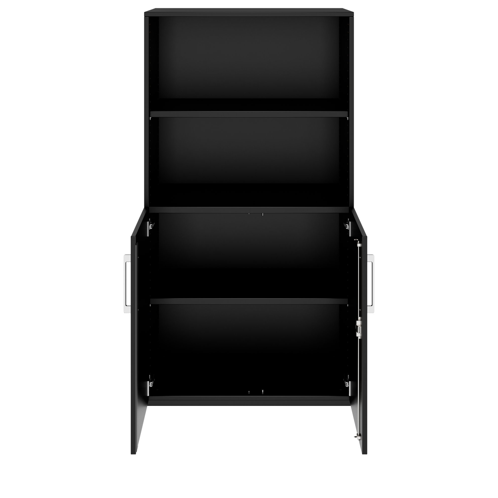 PRO combination cabinet | 4 OH, 800 x 1510 mm, black - 3 Main Image