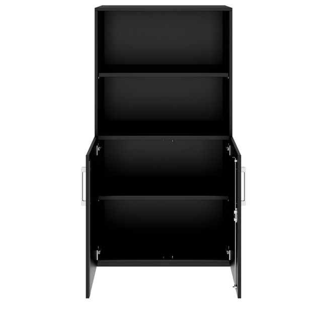PRO Kombischrank | 4 OH, 800 x 1510 mm, Schwarz PRO Kombischrank | 4 OH, 800 x 1510 mm, Schwarz