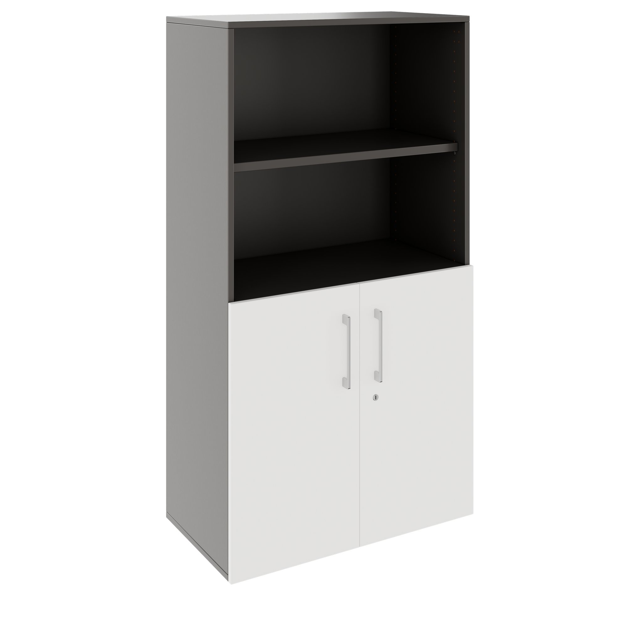 PRO Combine cabinet | 4 Oh, 800 x 1510 mm, graphite / white - 1 Main Image