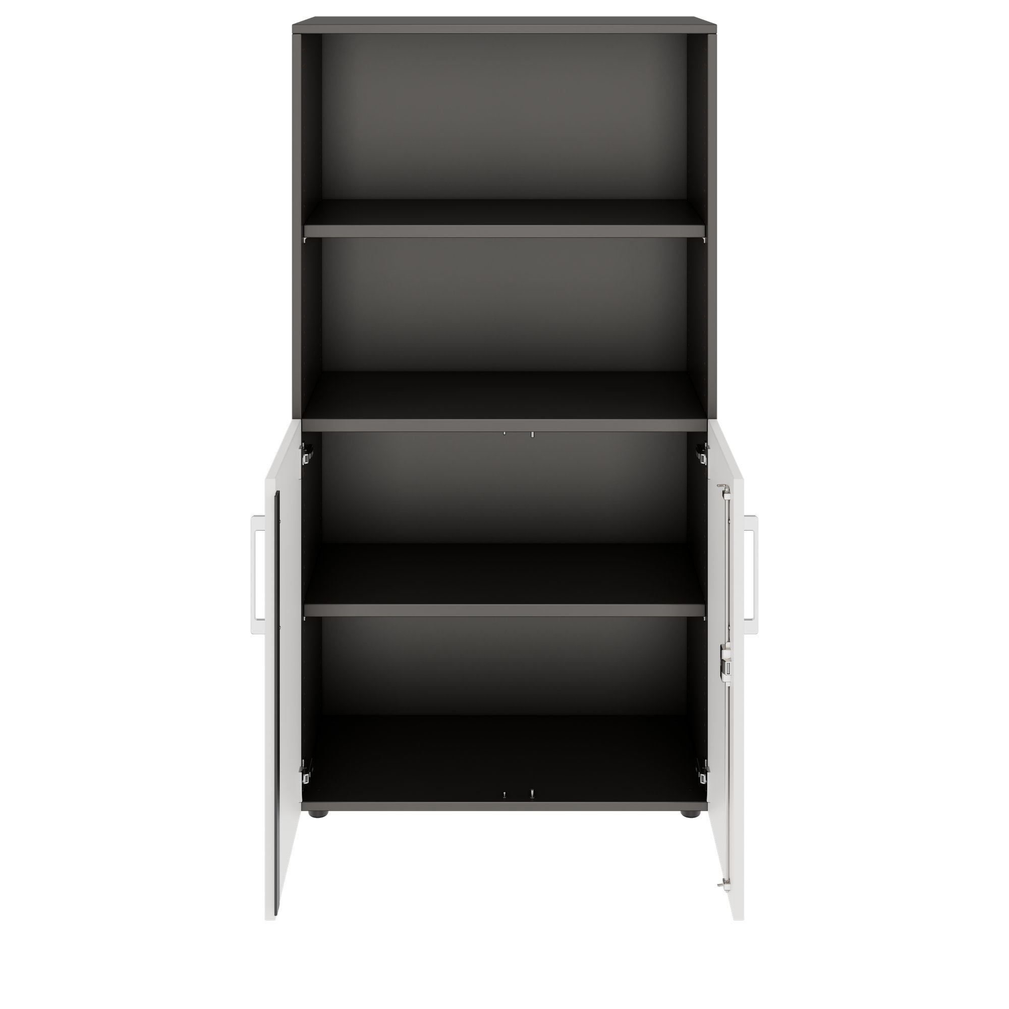 PRO Combine cabinet | 4 Oh, 800 x 1510 mm, graphite / white - 3 Main Image