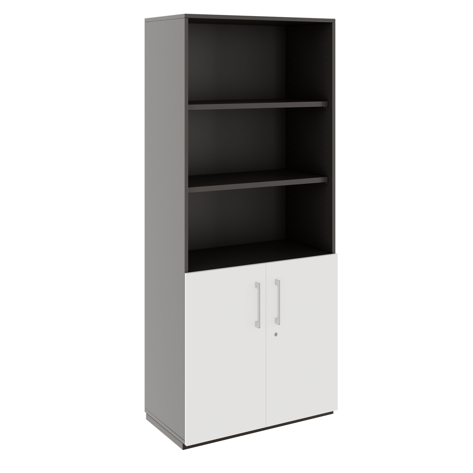 PRO Combine cabinet | 5 Oh, 800 x 1880 mm, graphite / white - 1 Main Image