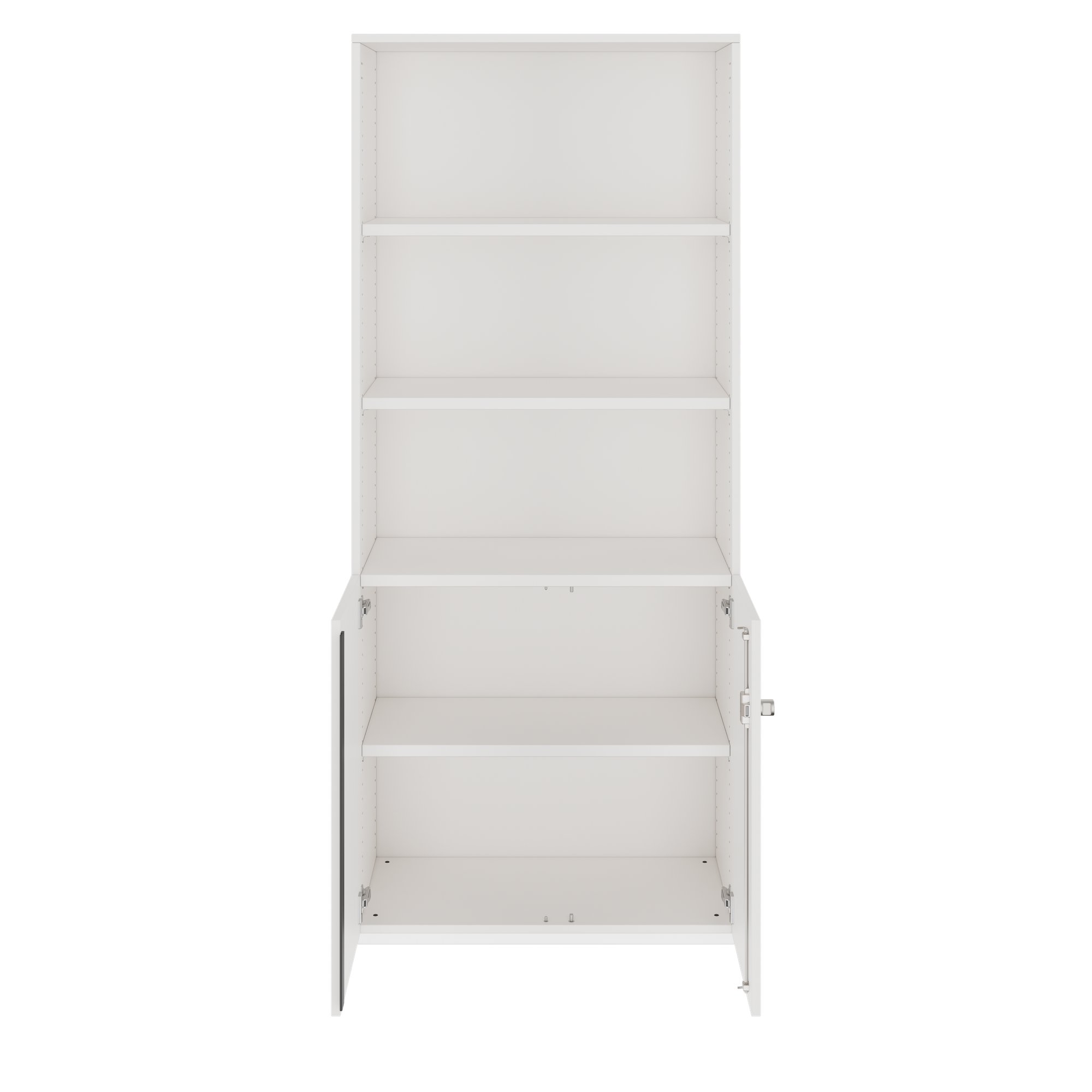 PRO Combination cabinet | 5 U, 800 x 1880 mm, white - 3 Main Image
