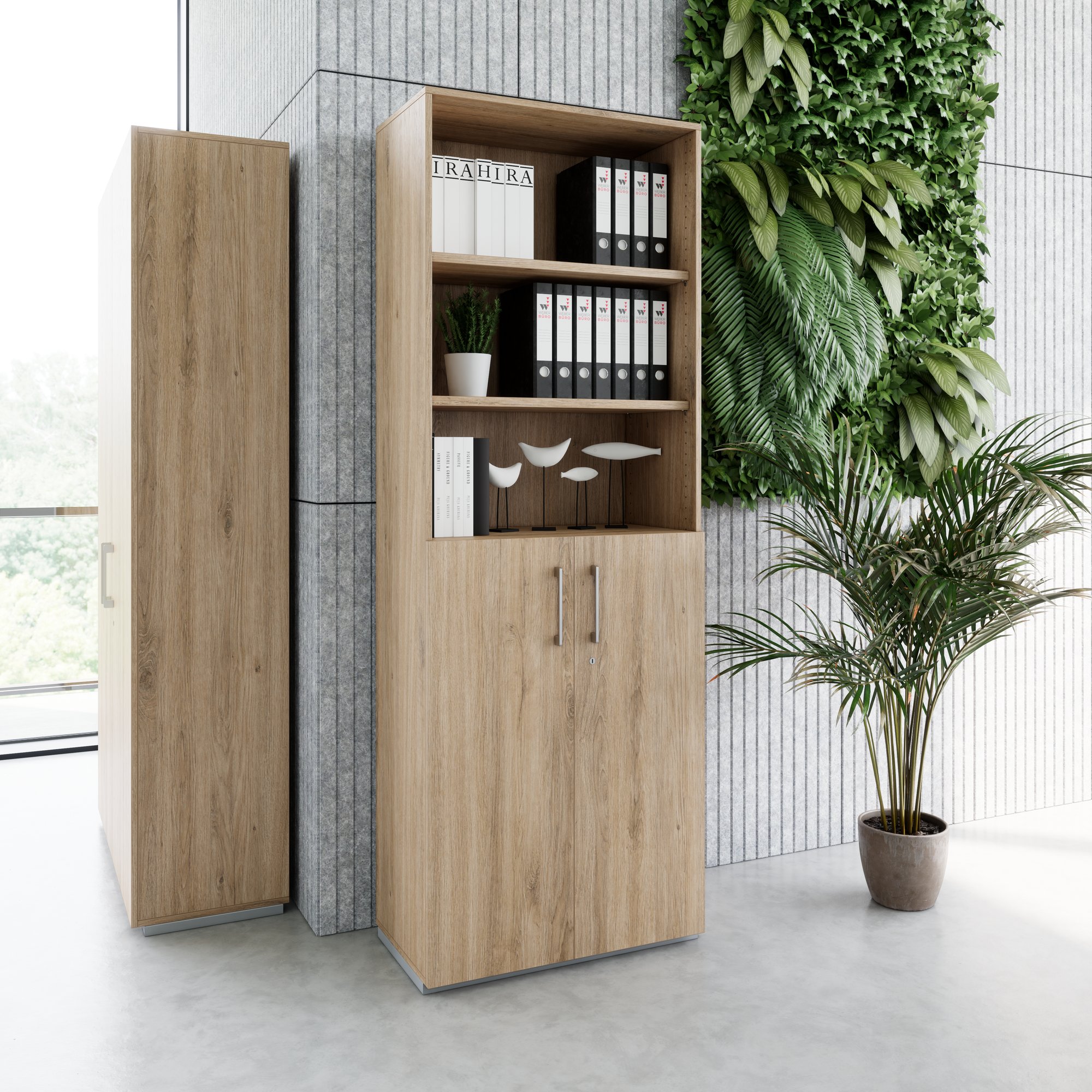 PRO combination cabinet | 6 OH, 800 x 2250 mm, natural oak - 14 Main Image