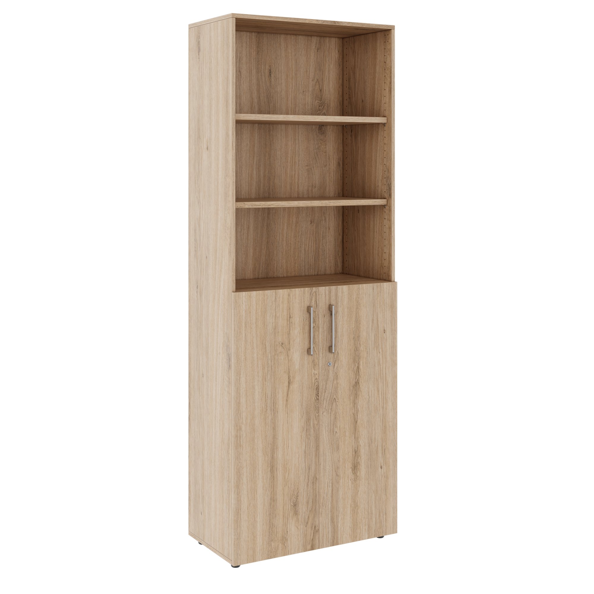 PRO combination cabinet | 6 OH, 800 x 2250 mm, natural oak - 1 Main Image