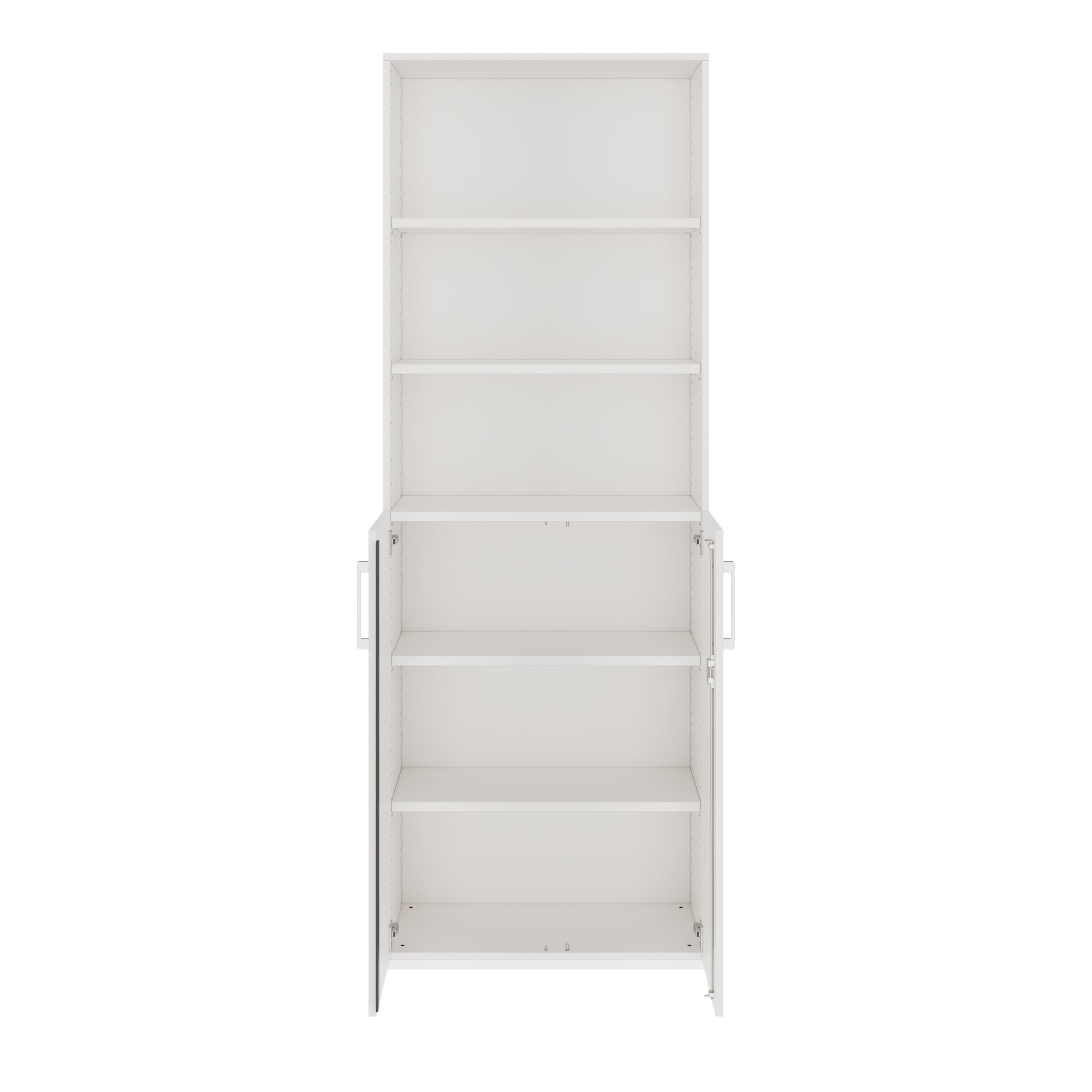 PRO combination cabinet | 6 OH, 800 x 2250 mm, white - 3 Main Image