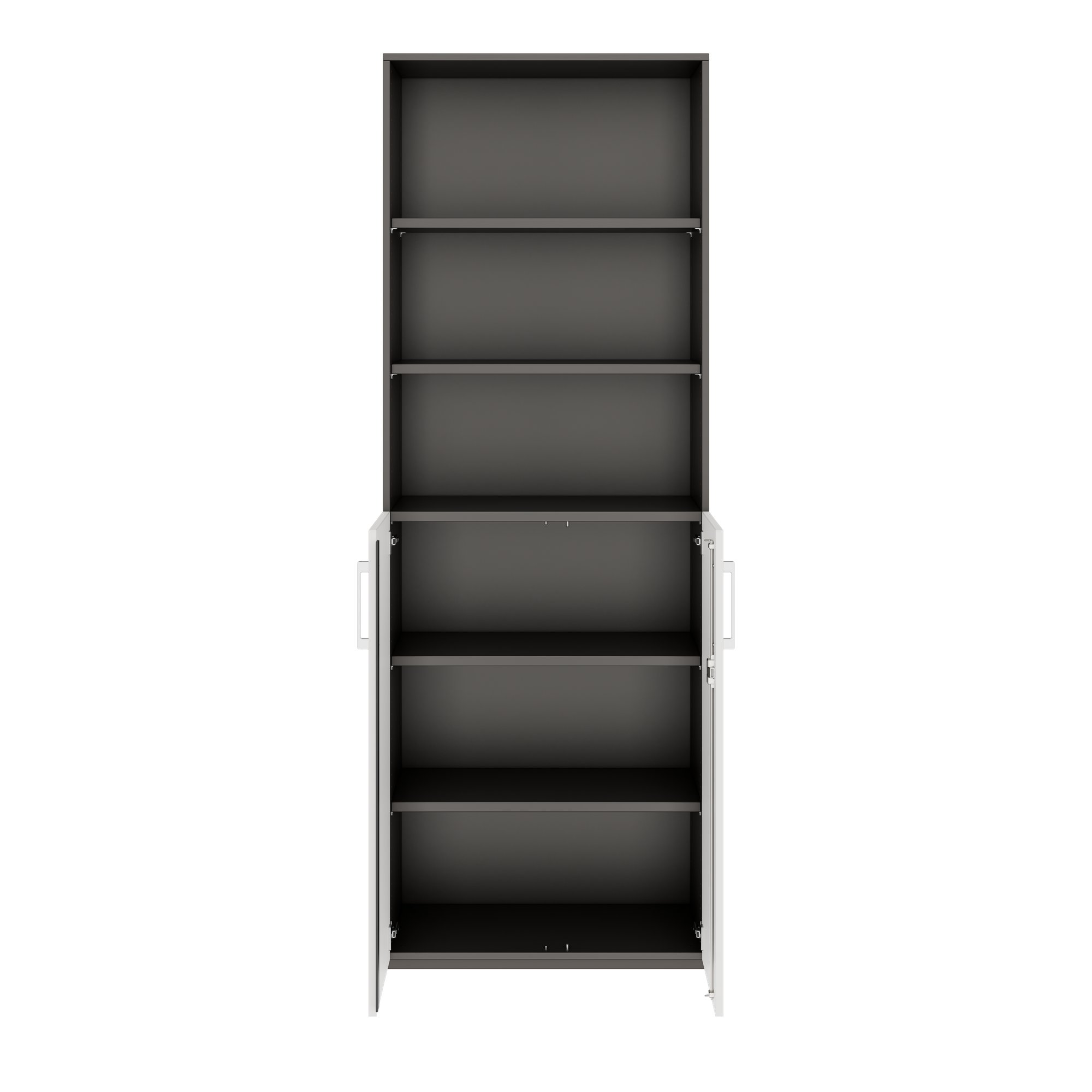 PRO Combine cabinet | 6 Oh, 800 x 2250 mm, graphite / white - 3 Main Image