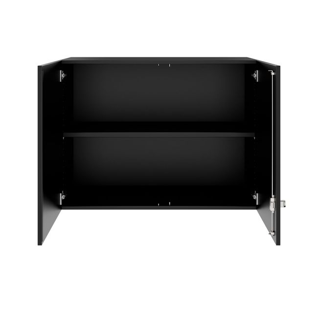 PRO Aufsatzschrank | 2 OH, 800 - 1200 x 740 mm, Soft-Close, Schwarz