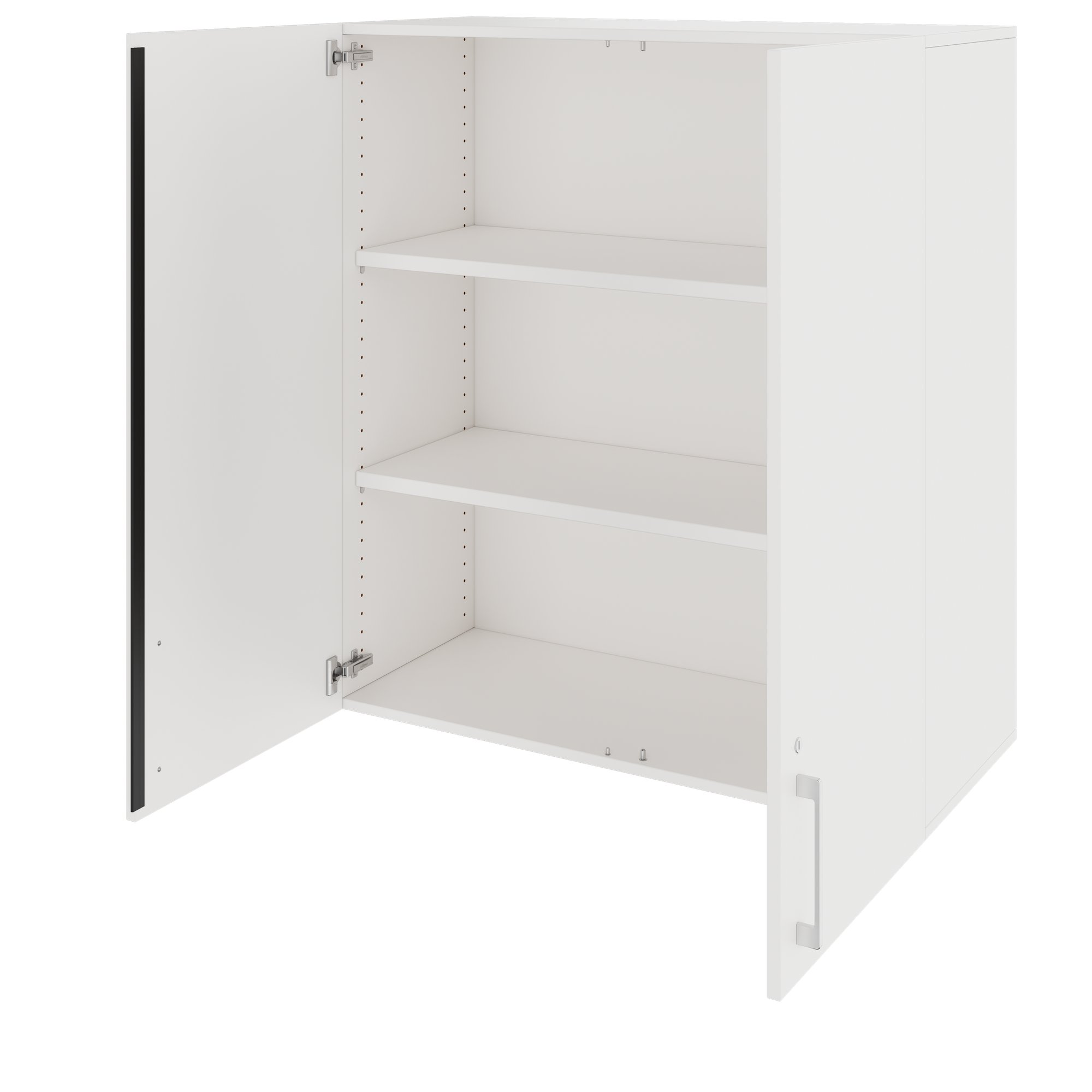 PRO Aufsatzschrank | 3 OH, 800 - 1200 x 1110 mm, Soft-Close, Weiß - 4 Main Image