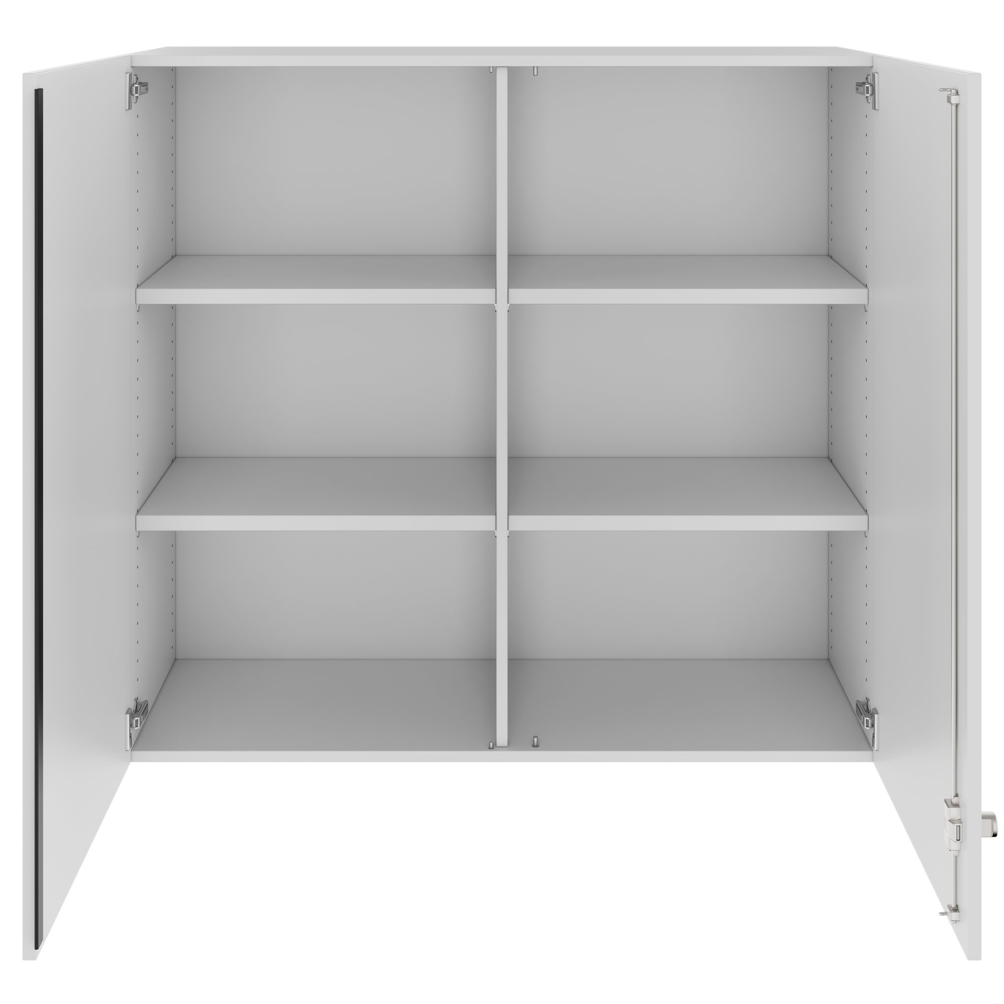 PRO Aufsatzschrank | 3 OH, 800 - 1200 x 1110 mm, Soft-Close, Grau - 3 Main Image