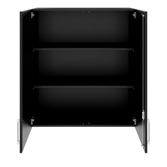 PRO Aufsatzschrank | 3 OH, 800 - 1200 x 1110 mm, Soft-Close, Schwarz