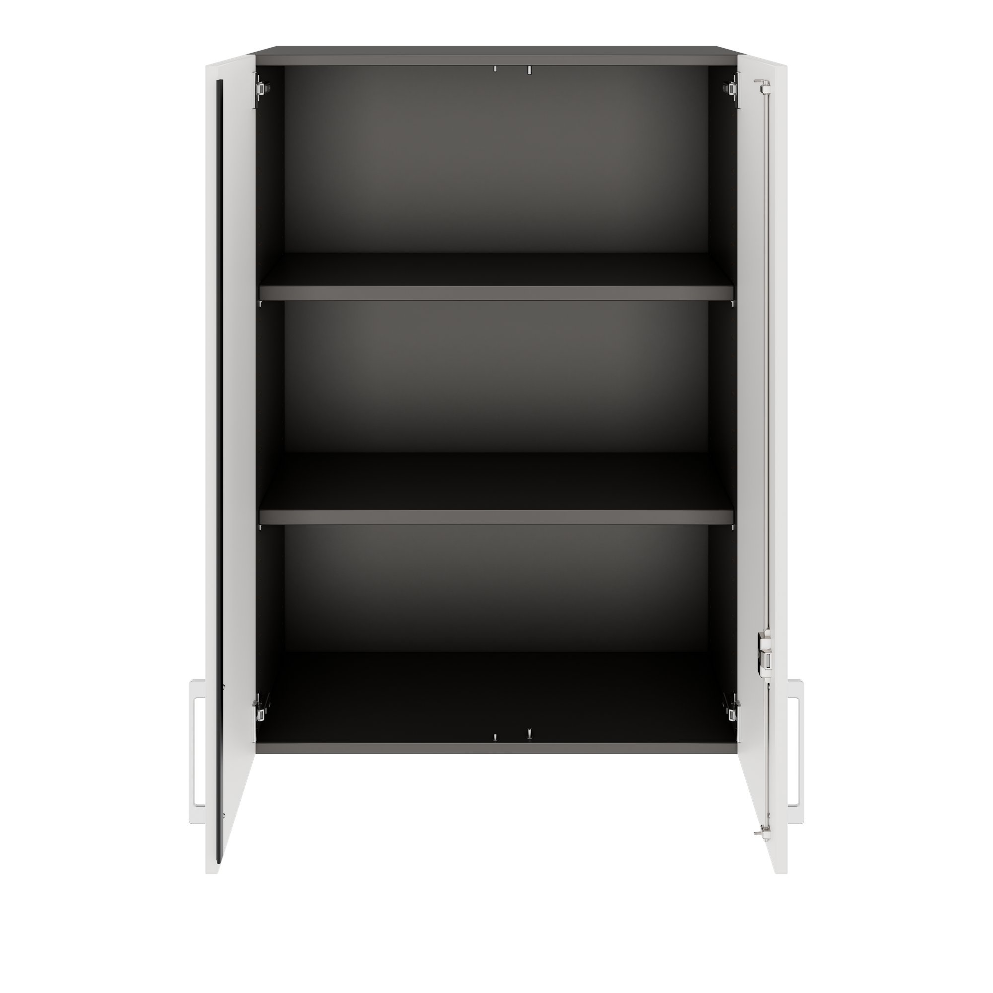 PRO Aufsatzschrank | 3 OH, 800 - 1200 x 1110 mm, Soft-Close, Graphit / Weiß - 3 Main Image