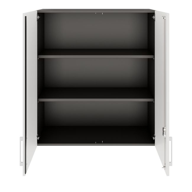 PRO Aufsatzschrank | 3 OH, 800 - 1200 x 1110 mm, Soft-Close, Graphit / Weiß PRO Aufsatzschrank | 3 OH, 800 - 1200 x 1110 mm, Soft-Close, Graphit / Weiß