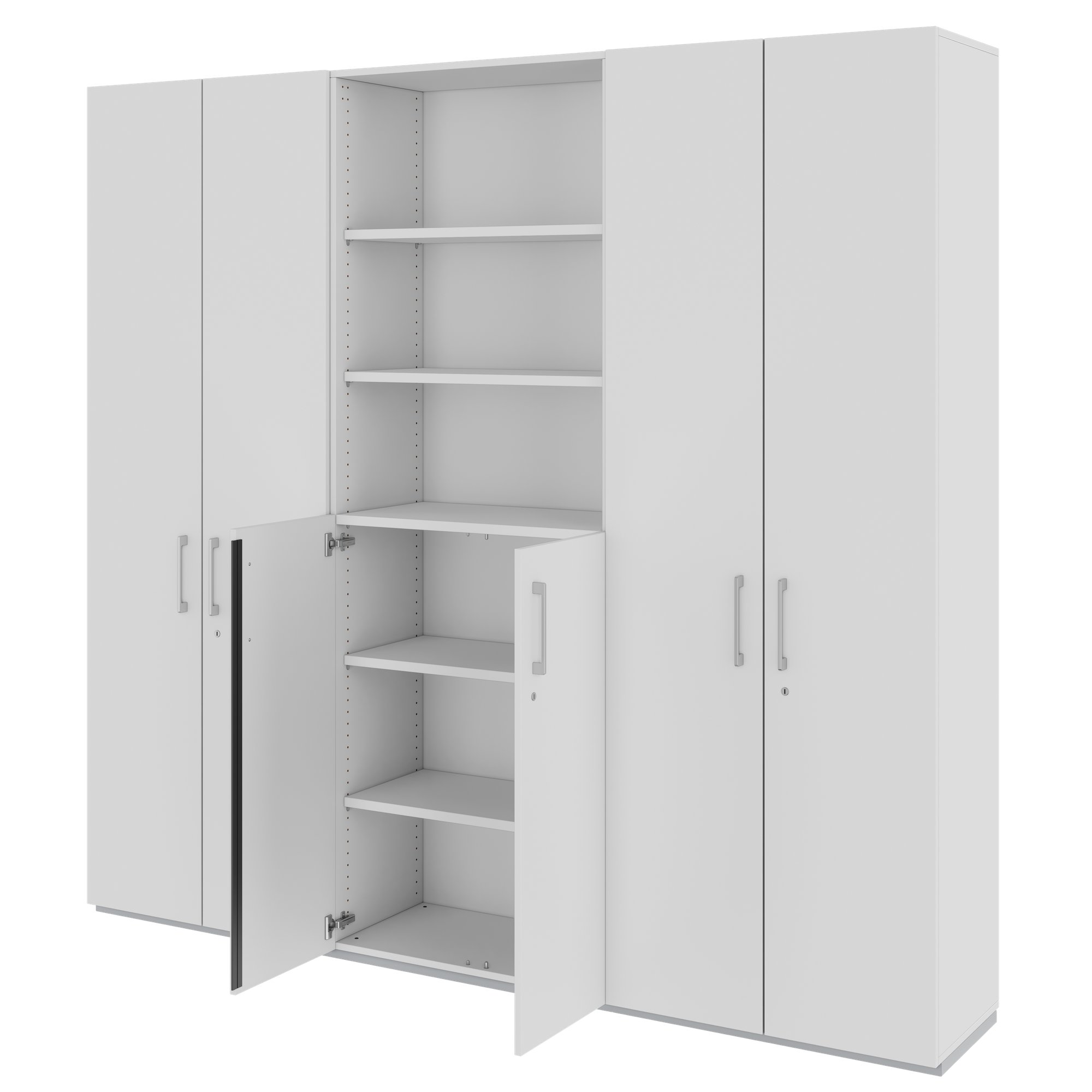 PRO Schrankwand | 6 OH, 2400 x 2250 mm, Grau - 4 Main Image