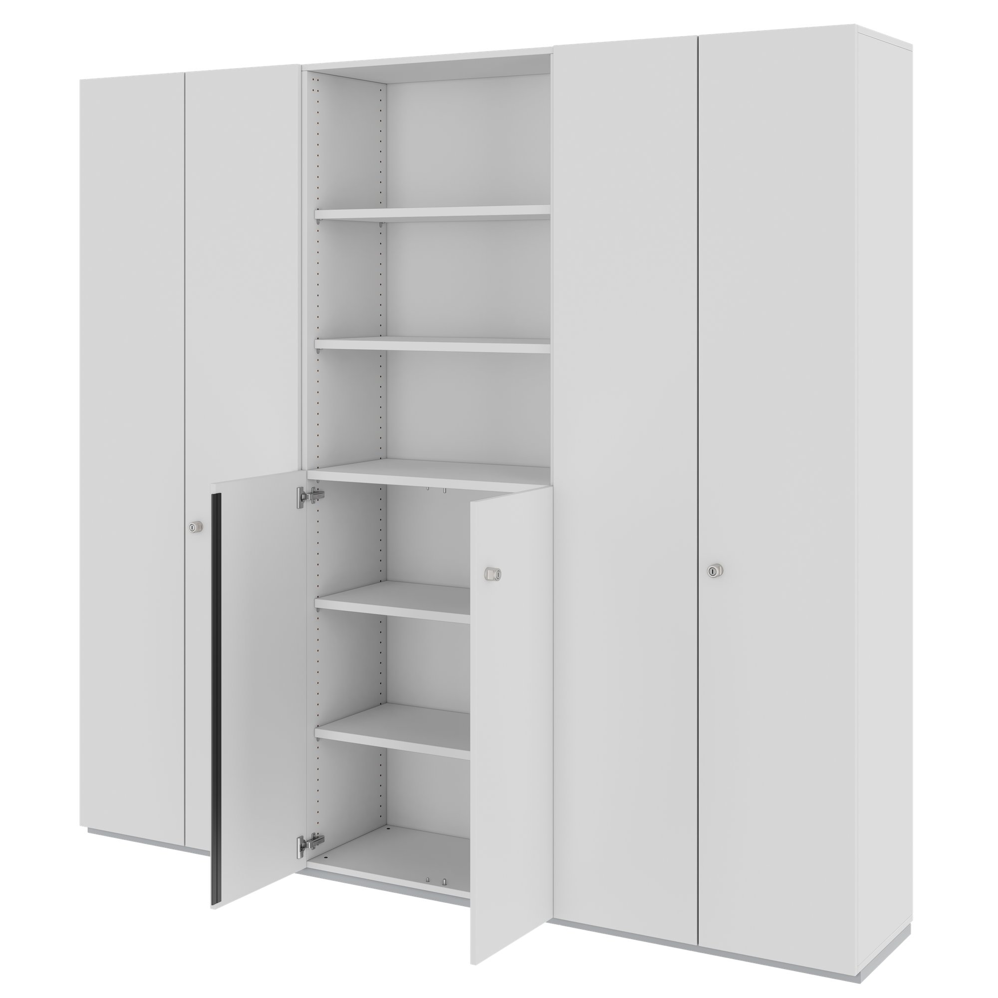 PRO Schrankwand | 6 OH, 2400 x 2250 mm, Grau - 4 Main Image