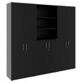 PRO Schrankwand | 6 OH, 2400 x 2250 mm, Schwarz - 1 Thumbnail Image