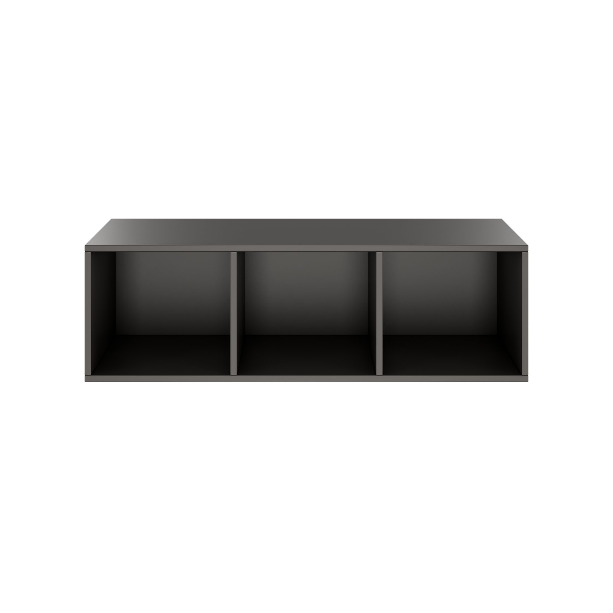 PRO Aufsatzregal | 1 OH, 800 - 1600 x 370 mm, verleimter Korpus, Graphit - 3 Main Image