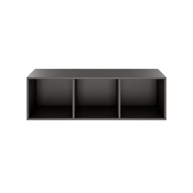 PRO Aufsatzregal | 1 OH, 800 - 1600 x 370 mm, verleimter Korpus, Graphit