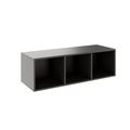 PRO Aufsatzregal | 1 OH, 800 - 1600 x 370 mm, verleimter Korpus, Graphit - 1 Thumbnail Image