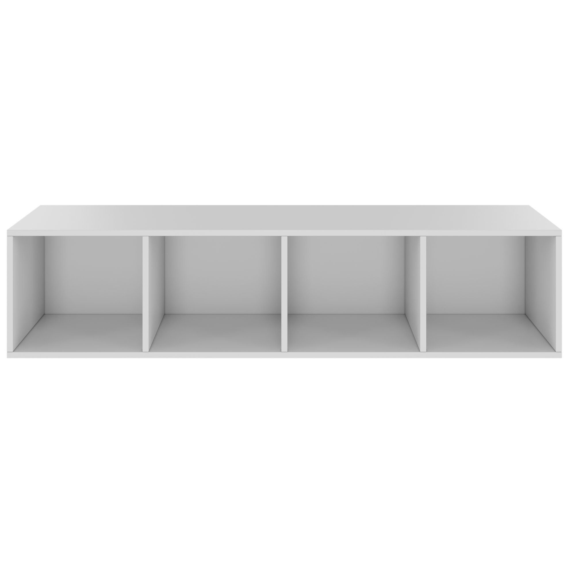 PRO Aufsatzregal | 1 OH, 800 - 1600 x 370 mm, verleimter Korpus, Grau - 3 Main Image