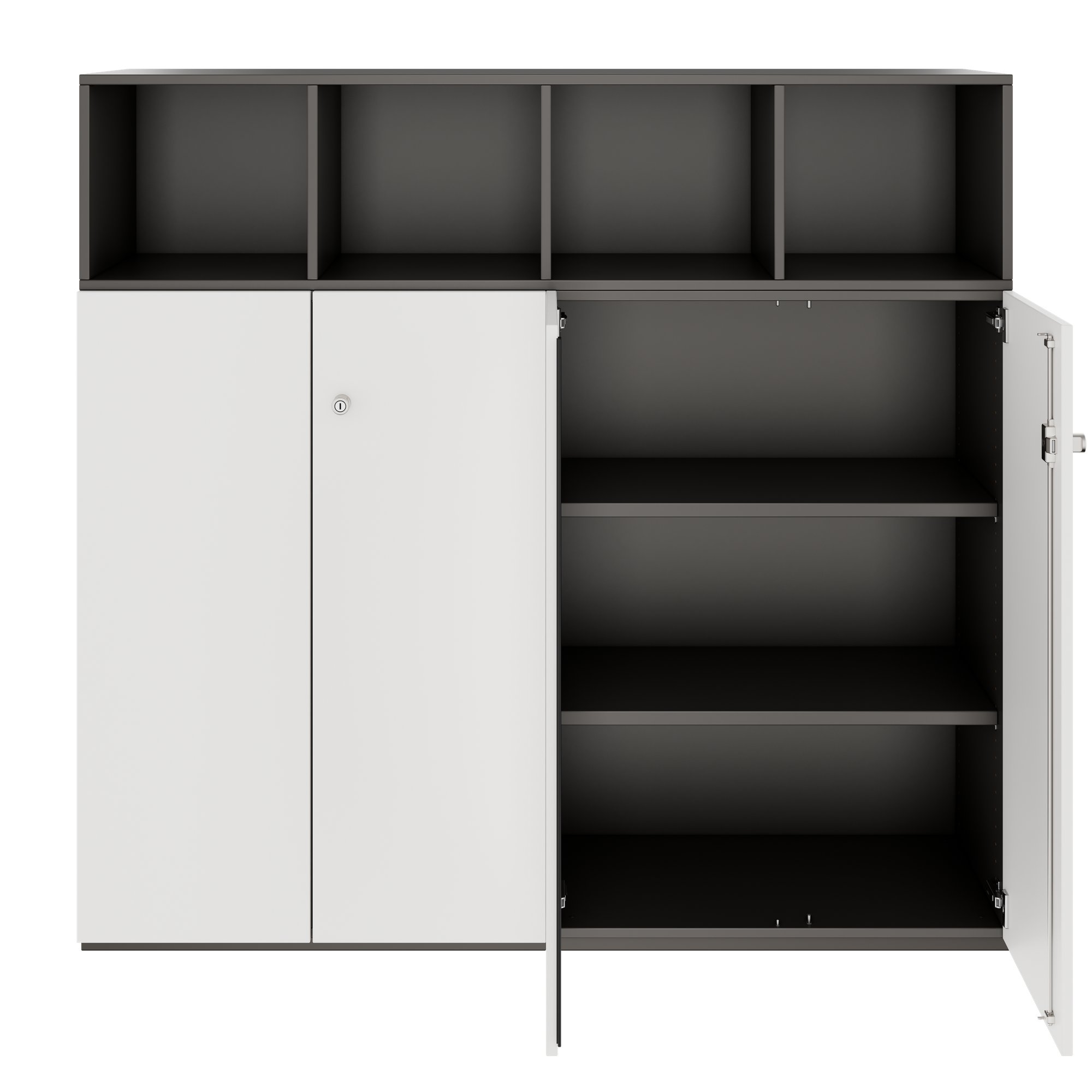 PRO Mur mur | 4 oh, 1600 x 1510 mm, graphite / blanc - 3 Main Image