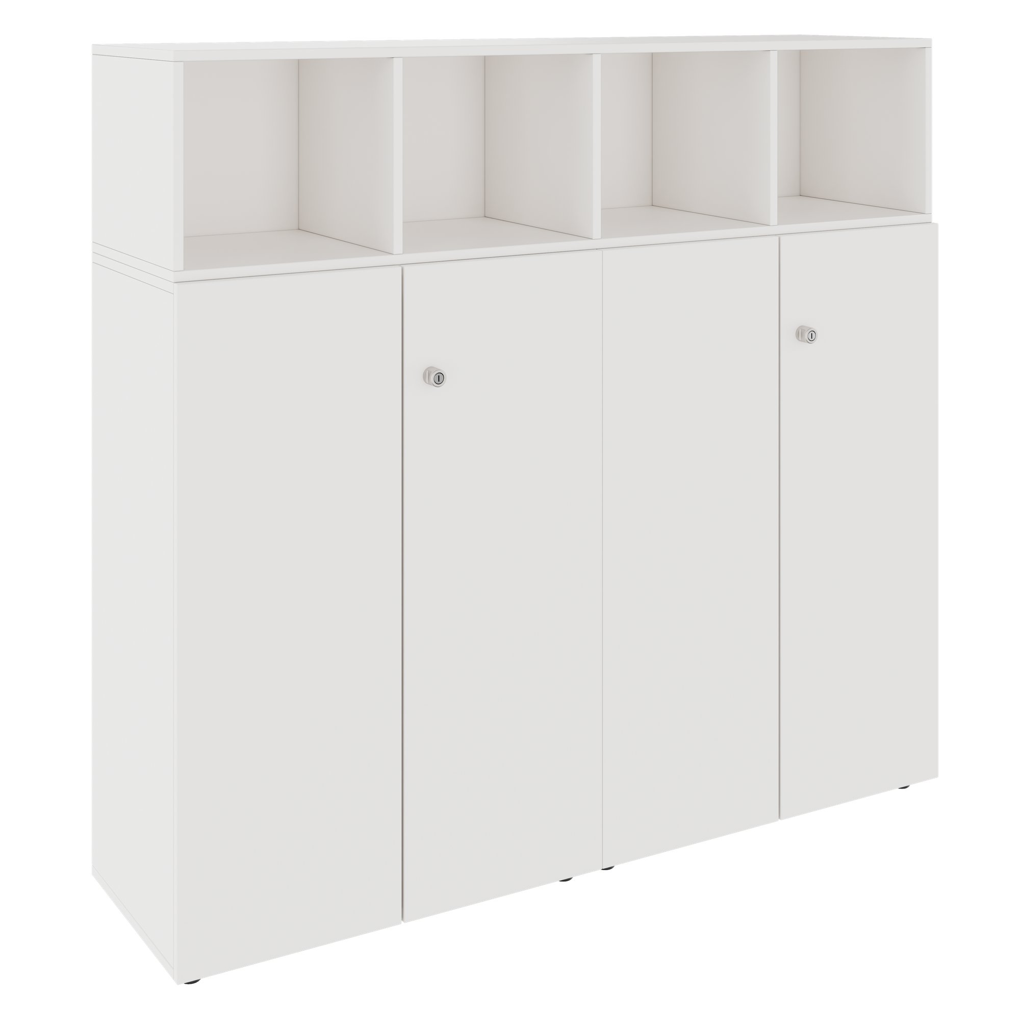 PRO Étagère murale | 4 OH, 1600 x 1510 mm, blanc - 1 Main Image