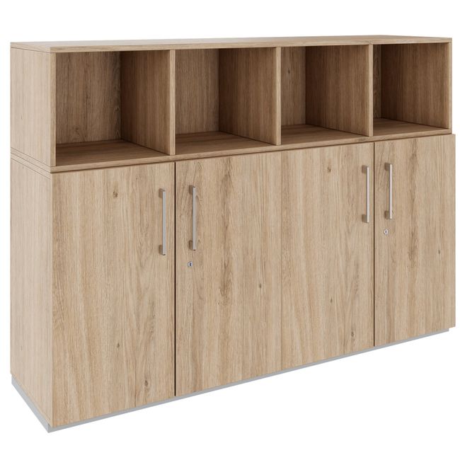 PRO Schrankwand | 3 OH, 1600 x 1140 mm, Natureiche