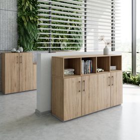 PRO Schrankwand | 3 OH, 1600 x 1140 mm, Natureiche