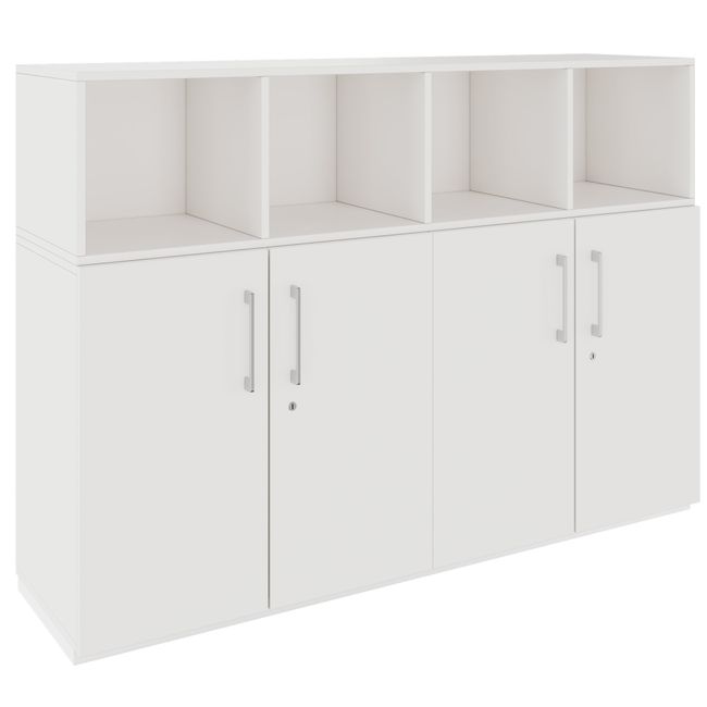 PRO Schrankwand | 3 OH, 1600 x 1140 mm, Weiß