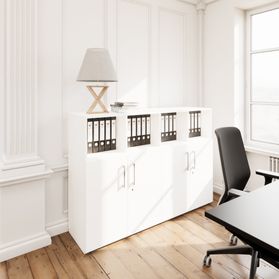 PRO Schrankwand | 3 OH, 1600 x 1140 mm, Weiß