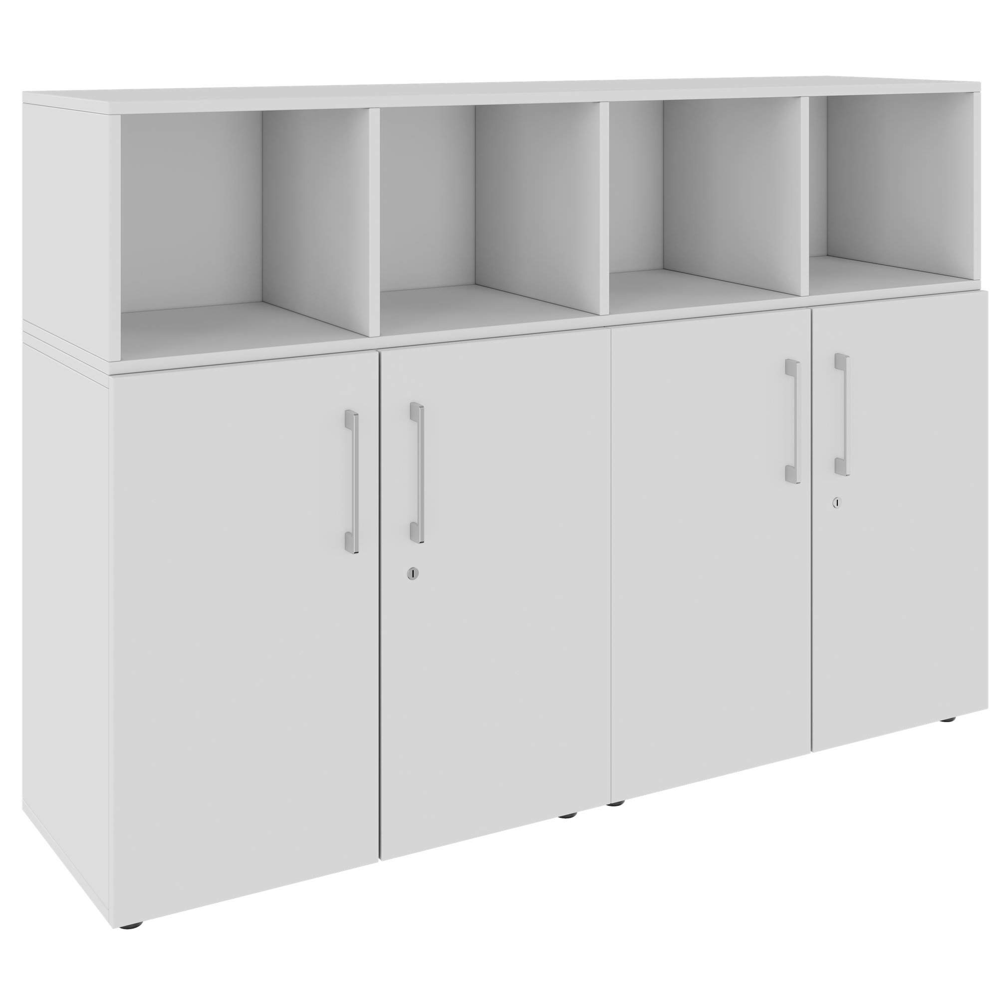 PRO Schrankwand | 3 OH, 1600 x 1140 mm, Grau - 1 Main Image