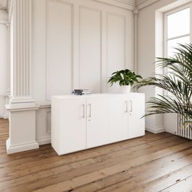 PRO Schrankwand | 2 OH, 1600 x 788 mm, Weiß